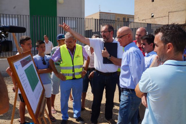 Colocada la primera piedra de la pista polideportiva del barrio del Carmen de Las Torres de Cotillas - 3, Foto 3