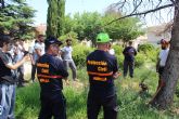 Voluntarios de Proteccin Civil y jardineros reciben un curso de manejo de motosierras
