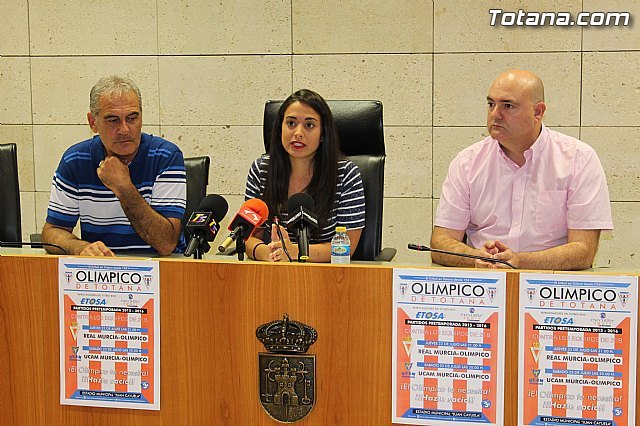 The Olympic Totana will face Real Murcia CF and UCAM in the first friendly of the preseason 2015/2016, Foto 1