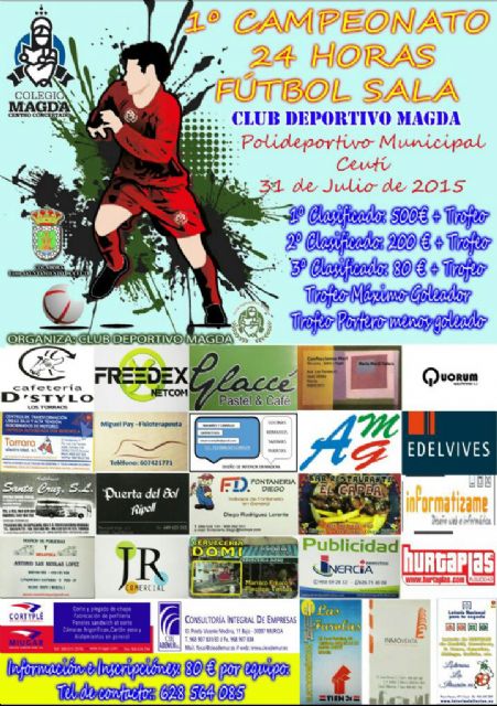 500 euros para el ganador del I Campeonato 24 horas de Fútbol Sala de Ceutí - 1, Foto 1