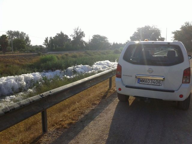 La CHS abre expediente por la aparición de espuma en el río Segura aguas arriba de Murcia - 1, Foto 1