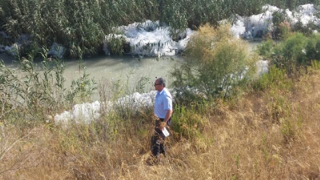 La CHS abre expediente por la aparición de espuma en el río Segura aguas arriba de Murcia - 3, Foto 3
