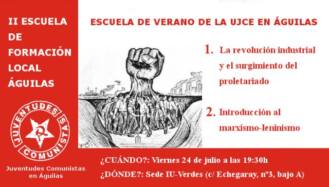 Las Juventudes Comunistas en Águilas organizarán escuelas de formación durante las semanas de verano - 1, Foto 1
