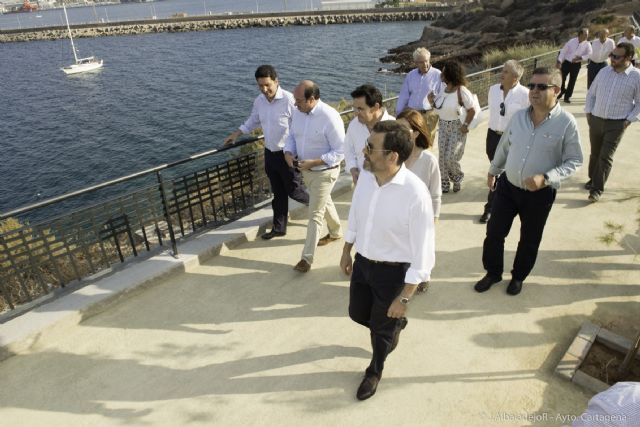 Los cartageneros ya pueden disfrutar de la nueva Senda Peatonal de Cala Cortina - 2, Foto 2