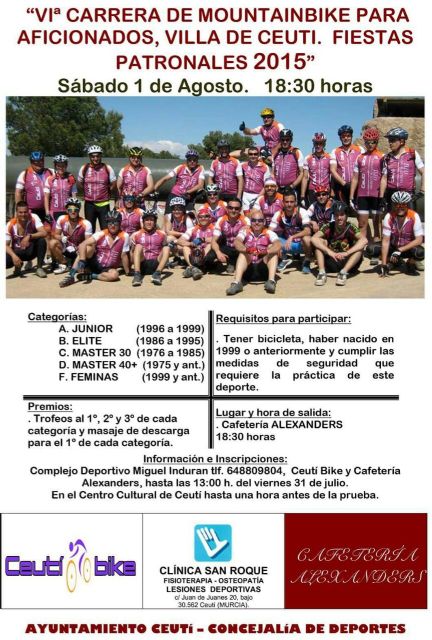 La Carrera de Mountain Bike de aficionados vuelve a su cita con las Fiestas Patronales de Ceutí - 1, Foto 1