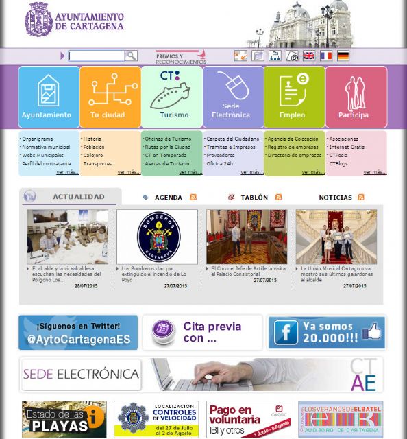 La web municipal de Cartagena, a la cabeza de la Región de Murcia en transparencia - 1, Foto 1
