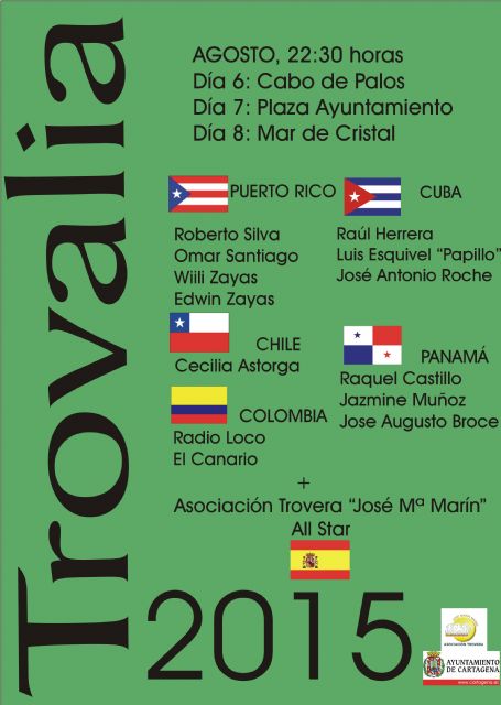 Puerto Rico, Cuba, Chile, Panamá y Colombia participan en Trovalia 2015 - 1, Foto 1