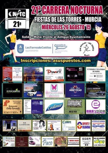 La XXI Carrera Nocturna Fiestas de Las Torres espera a sus participantes - 1, Foto 1