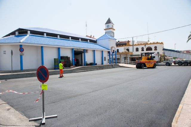 Mejoran la pavimentacin del casco urbano de Puerto de Mazarrn, Foto 1