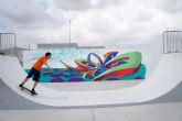 Jóvenes artistas torreños decoran la zona municipal de skate-board