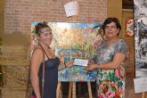 El artista Prez Parra, ganador del concurso de pintura rpida guilas en tu pincel
