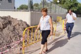 Más de 4.000 vecinos de las zonas altas de los Huertos se benefician de las obras del nuevo entronque en la red que la Mancomunidad de Canales del Taibilla tiene en la Carretera de La Huerta