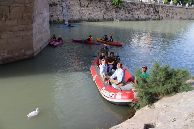 La recuperación ambiental del río Segura saca a la luz una inscripción en el Puente Viejo de Murcia que documenta sus 275 años de vida - 1, Foto 1