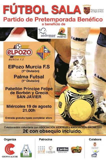 San Javier acogerá el partido de pretemporada de ElPozo Murcia FS frente al Palma Futsal - 3, Foto 3