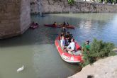 La recuperación ambiental del río Segura saca a la luz una inscripción en el Puente Viejo de Murcia que documenta sus 275 años de vida