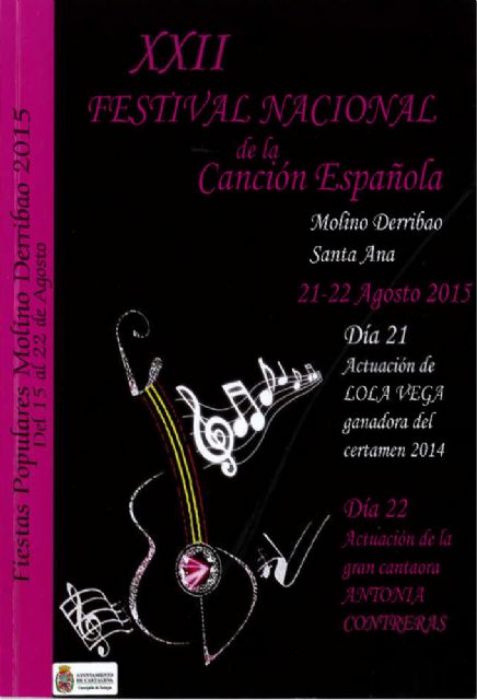 Diez artistas participarán en el XXII Festival de la Canción Española de Molino Derribao - 2, Foto 2