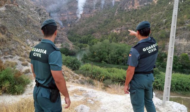  Unidad de Seguridad Ciudadana comisionada al incendio de Cieza, Foto 1
