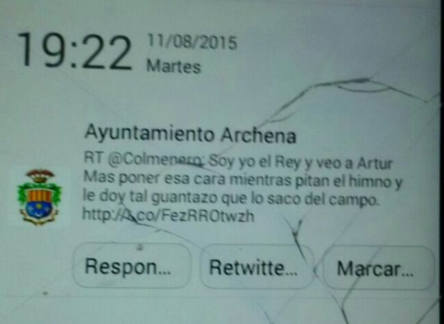 Otro desliz del ayuntamiento de Archena en Twitter - 1, Foto 1