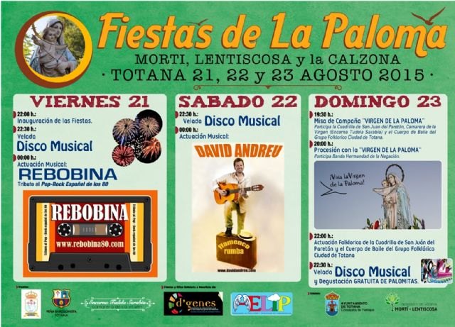 Las fiestas de La Paloma en Mortí, Lentiscosa y La Calzona se celebran este próximo fin de semana del 21 al 23 de agosto, Foto 4
