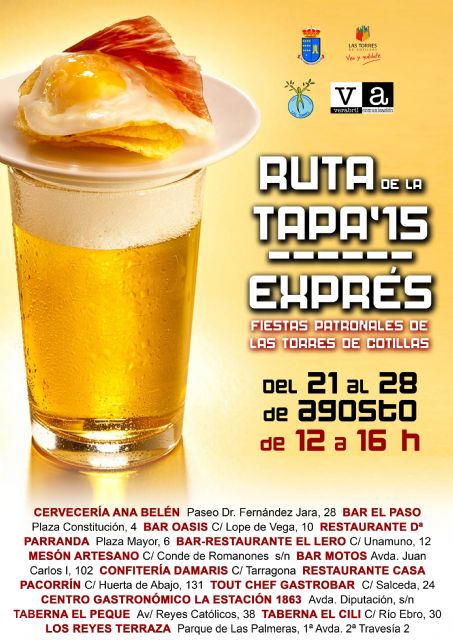 La V Ruta de la Tapa Exprés de las Fiestas torreñas contará con 14 establecimientos participantes - 1, Foto 1