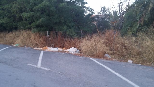 El Grupo Socialista reclama al Ayuntamiento de Murcia que cese el abandono en la limpieza y cuidado del parking disuasorio del Malecón - 1, Foto 1
