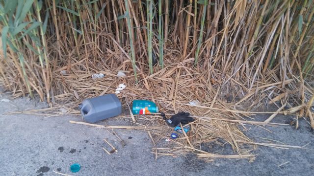 El Grupo Socialista reclama al Ayuntamiento de Murcia que cese el abandono en la limpieza y cuidado del parking disuasorio del Malecón - 4, Foto 4