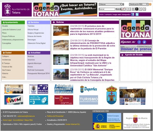 La web municipal es la séptima más transparente de la Región de Murcia - 1, Foto 1