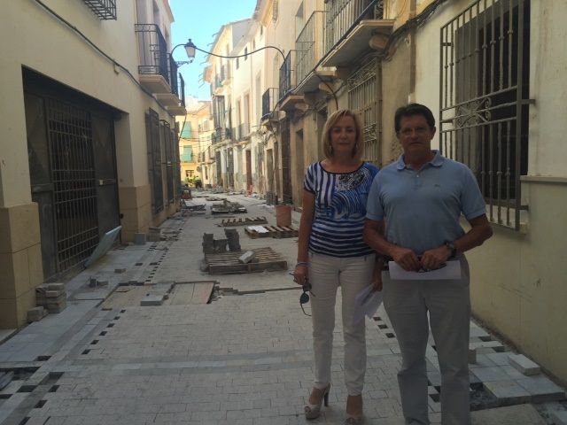La remodelación de la Calle Cava y adyacentes estará ejecutada en más de un 60% al inicio del curso escolar para permitir el acceso al conservatorio y las Mercedarias - 1, Foto 1