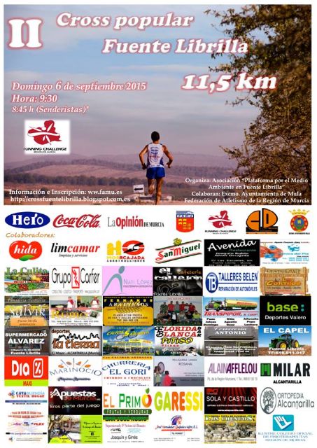 Últimos días para inscribirte en el II Cross Popular 11,5km. de Fuente Librilla - 1, Foto 1