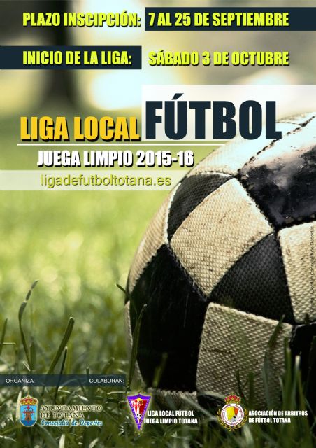 El plazo de inscripción para Liga Local de Fútbol 