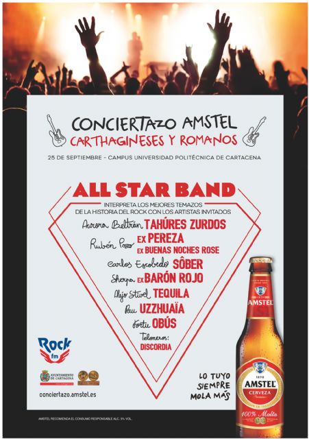 El grupo totanero Discordia compartirá escenario con siete estrellas del pop-rock nacional en el Conciertazo Amstel Carthagineses y Romanos - 3, Foto 3