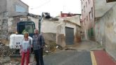 El Ayuntamiento de Lorca elimina el estrechamiento de la Travesa Capachas para garantizar el acceso de vehculos de emergencia