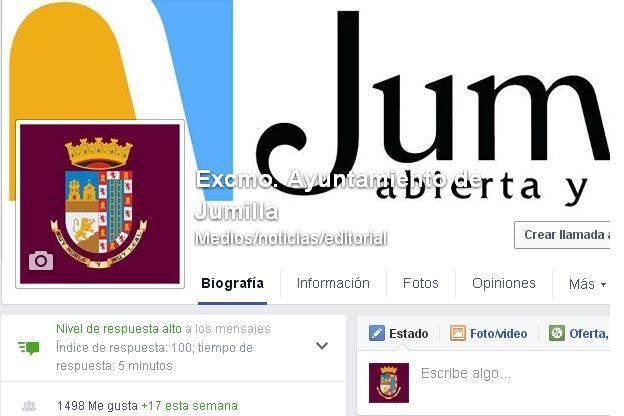 Facebook premia al Ayuntamiento de Jumilla con el icono de nivel de respuesta rápido - 1, Foto 1