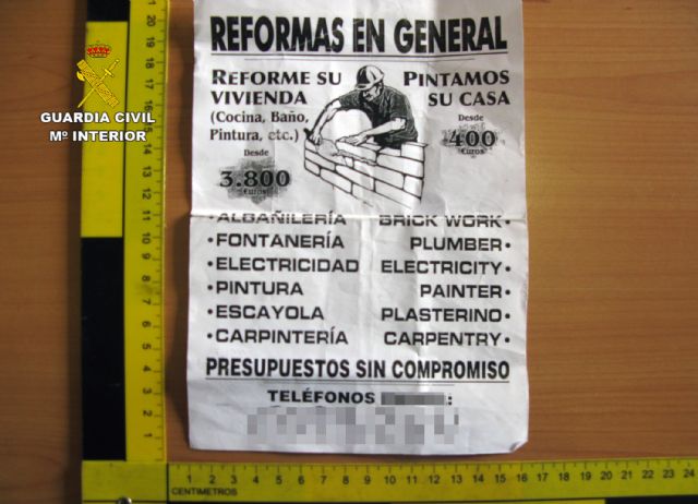 La Guardia Civil detiene a una persona por estafas continuadas en reformas y reparaciones inmobiliarias - 3, Foto 3