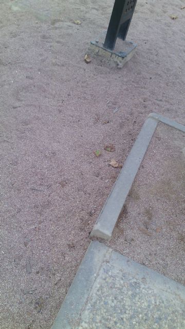 Ciudadanos Lorca denuncia el mal estado y el nivel de peligrosidad del parque infantil de la Peñica - 4, Foto 4