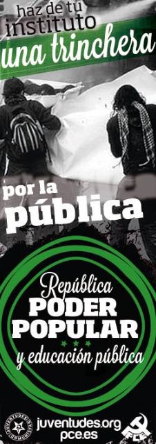 Las Juventudes Comunistas inician el curso con la campaña ¡haz de tu instituto una trinchera por la pública! - 1, Foto 1