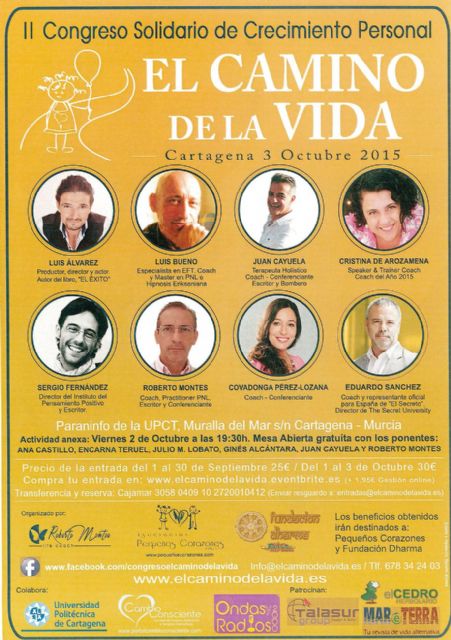 El Congreso Solidario de Crecimiento Personal llega a Cartagena por segundo año consecutivo - 2, Foto 2