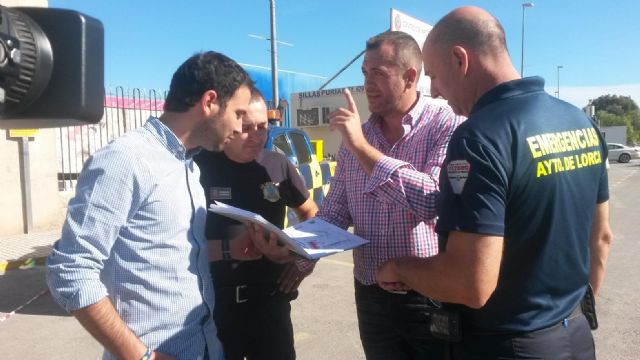 El Plan de Emergencias de la Feria de Lorca unifica los servicios junto a la entrada del Huerto de la Rueda - 1, Foto 1
