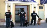 La Unidad Canina de la Polica de Cieza destap casi 80 casos relacionados con drogas en feria