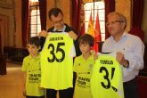 El Alcalde recibe a los benjamines del Ranero CF que este fin de semana disputarn la fase final de la Copa Samsung