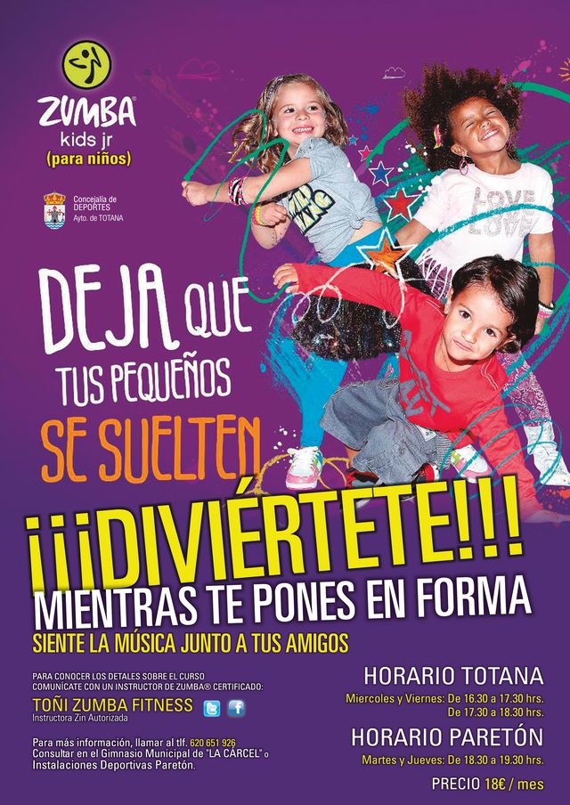 The gym of "Jail" and sports facilities Paretn have a program of "Zumba Fitness" and "Zumba Kids Jr", Foto 3