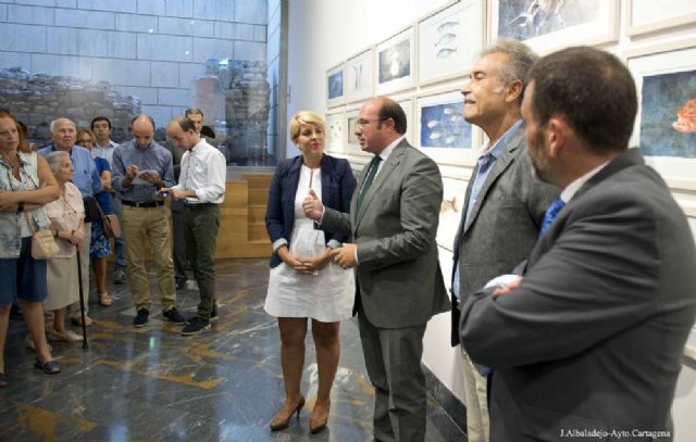José López y Pedro Antonio Sánchez inauguraron la exposición Peces de Pedro Cano - 3, Foto 3