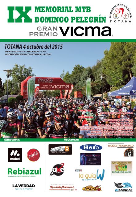 El IX Memorial MTB Domingo Pelegrín se celebra el próximo 4 de octubre por sendas y pistas forestales de Sierra Espuña, Foto 3