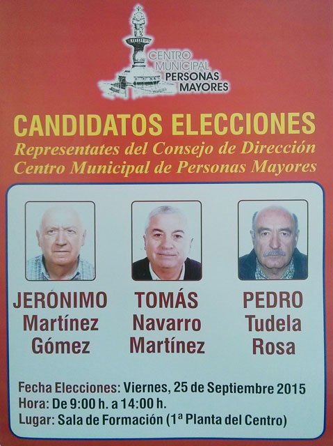 Las elecciones al Consejo de Dirección del Centro Municipal de Personas Mayores se celebran este viernes, día 25, Foto 1