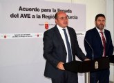 Pedro Antonio Snchez: 'El acuerdo alcanzado da respaldo poltico a la llegada del AVE a la Regin'