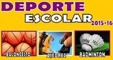 Comienza este prximo fin de semana el programa Deporte Escolar correspondiente al curso escolar 2015/16