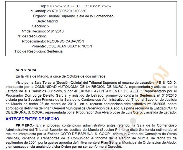 Para el PGOU de Totana se vislumbra el mismo desenlace que para el de Aledo, aseguran desde el TUP, Foto 1