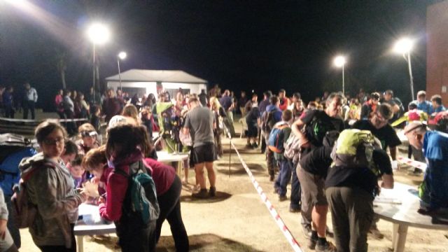 Más de 400 personas participan durante toda la noche en la tradicional Travesía de Montaña de los Juegos Deportivos del Guadalentín - 1, Foto 1