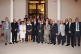 El presidente de la Comunidad recibe a los cronistas oficiales de la Regin de Murcia