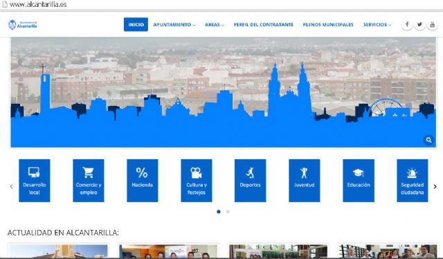 La nueva página web del Ayuntamiento de Alcantarilla ya se encuentra a disposición de los ciudadanos - 1, Foto 1